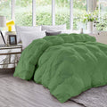 Modern Solid 1600-TC Diamond Pinch Down Alternative Comforter Oversized Queen Size 98 x 98 Inches 1-Piece All-Season Duvet Insert, 850 GSM Micro Fill & All Side Corner Tabs 100% Egyptian Cotton