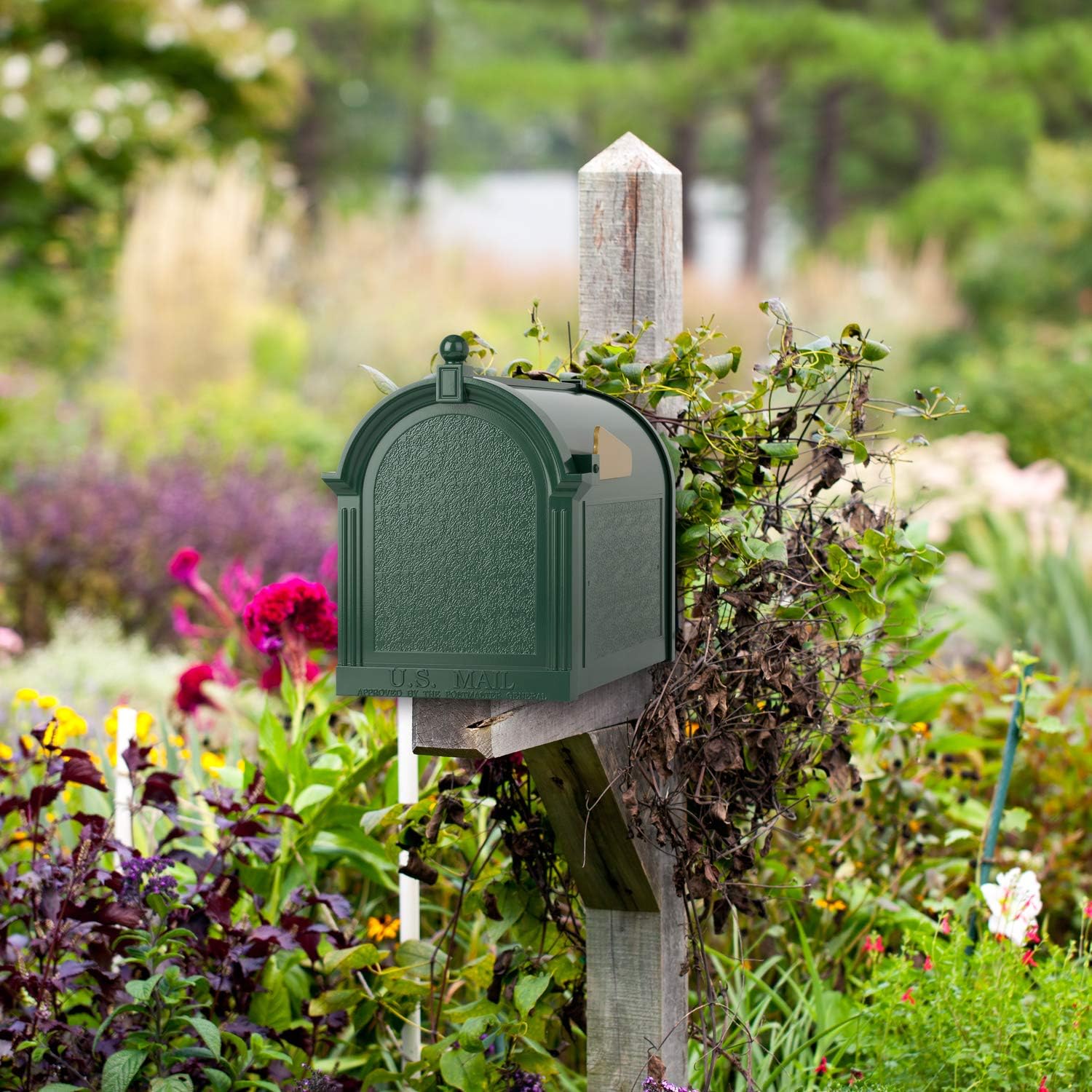 Whitehall Products Capital Mailbox, Green