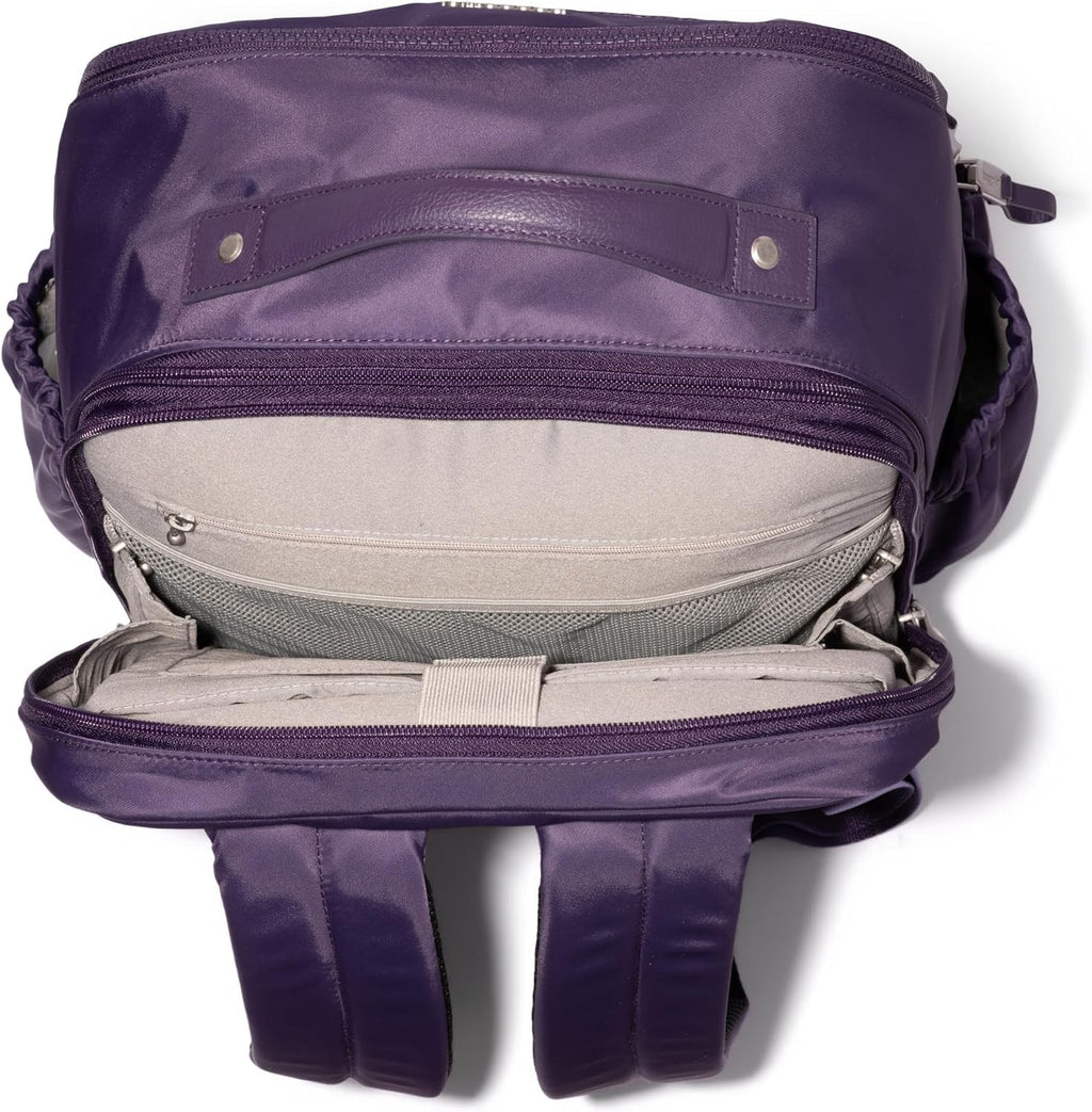 Baggallini Tribeca Expandable Laptop Backpack - 15'x11' Lightweight RFID Computer Bag for Work & Travel with Luggage Sleeve