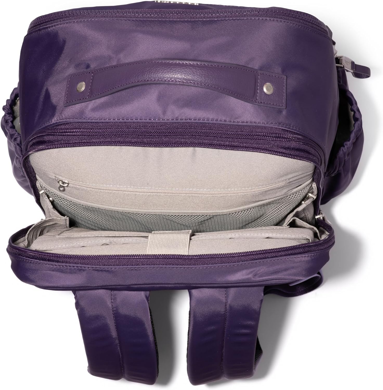 Baggallini Tribeca Expandable Laptop Backpack - 15'x11' Lightweight RFID Computer Bag for Work & Travel with Luggage Sleeve