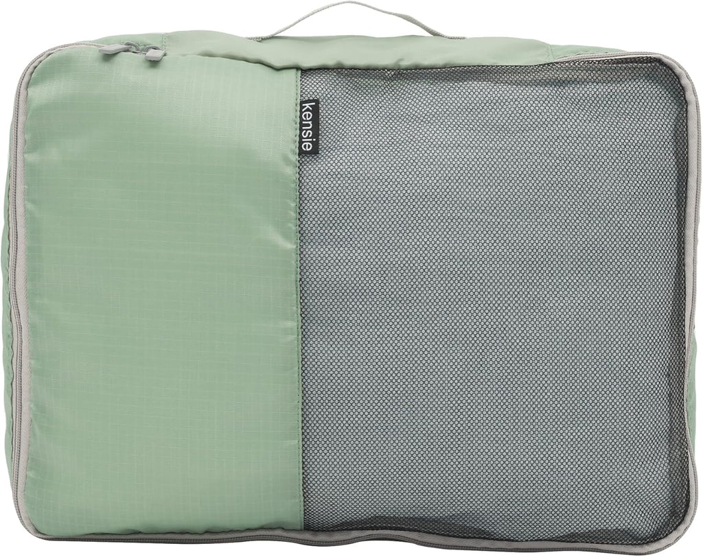 kensie Women's Hillsboro Luggage & Travel Bags Set, Green Granite, 4 Piece Set