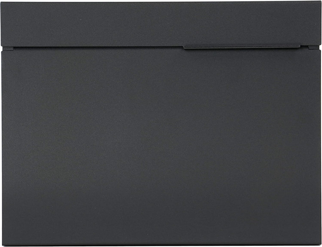 Vsons Modern Design Mailbox, Wall-Mount Mailbox Vsons Design Mitch B (Aluminum Black Powder Coated) (Black) (Black with Numbers)