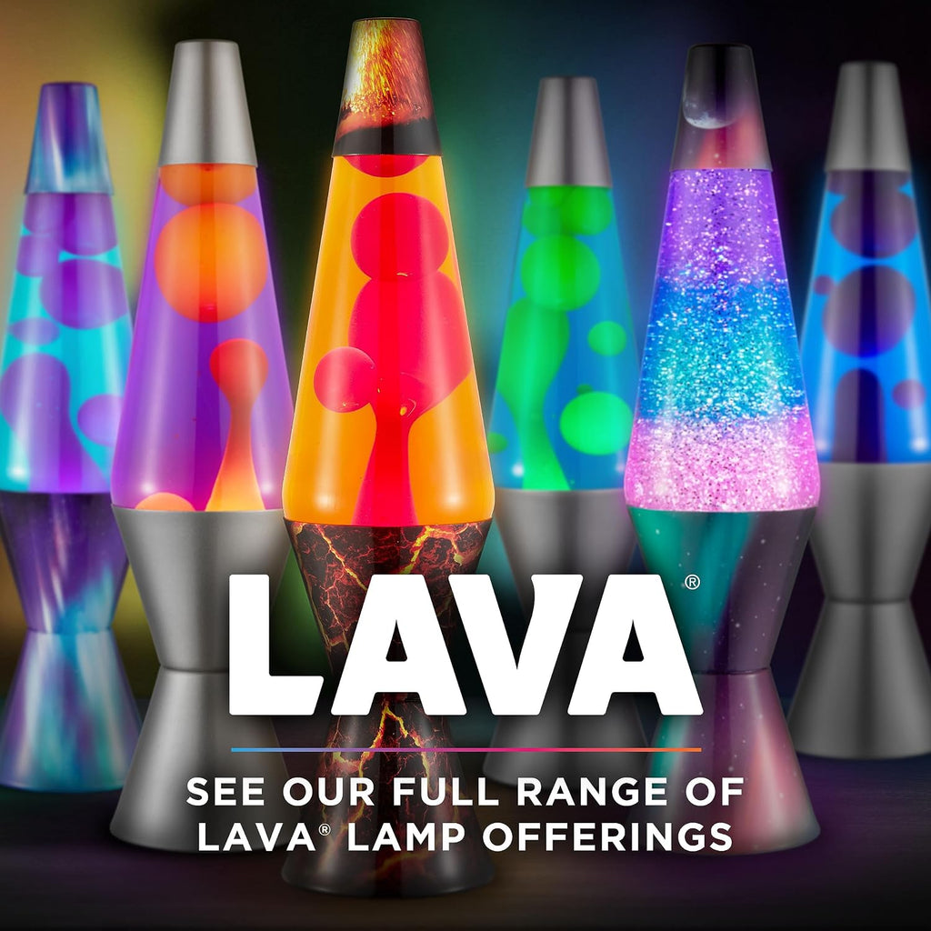 Lava The Original Lamp - 14.5' Volcanic Crags - Classic Liquid Motion Lamp - Red Wax and Orange Liquid - #2078 (Amazon Exclusive),(Pack of 4)