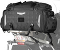 Rhinowalk Motorcycle Tail Bag - Expandable 50-70L Travel Luggage, Sport Saddle Bag, Waterproof Helmet Bag with Rain Cover, Backpack & Molle System-Black