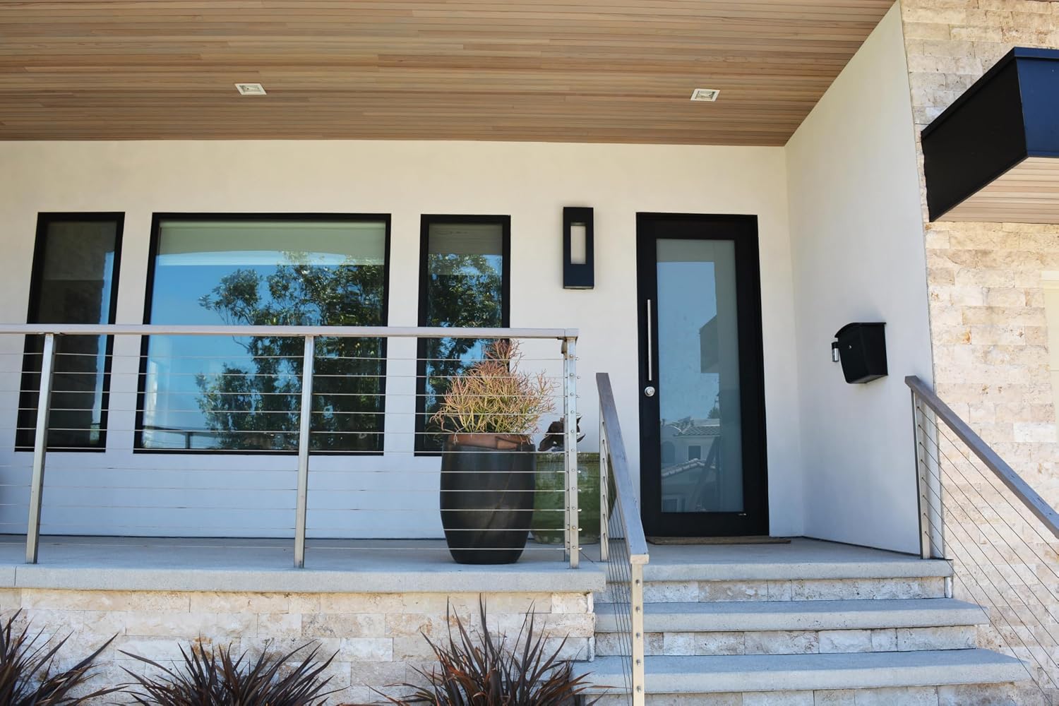 Architectural Mailboxes Dal Rae Galvanized Steel, Locking, Wall Mount Mailbox, 2562B-10, Black, Medium Capacity (Pack of 2)