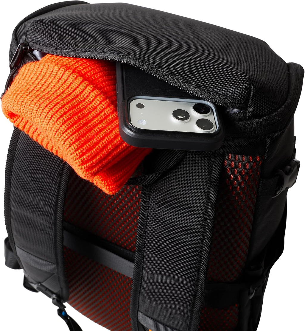 URBAR ARMOR GEAR UAG 20-Liter Laptop Backpack - Lightweight Travel Carry-on Luggage Daypack Fits up to 16' Laptop, Civilian Black/Orange