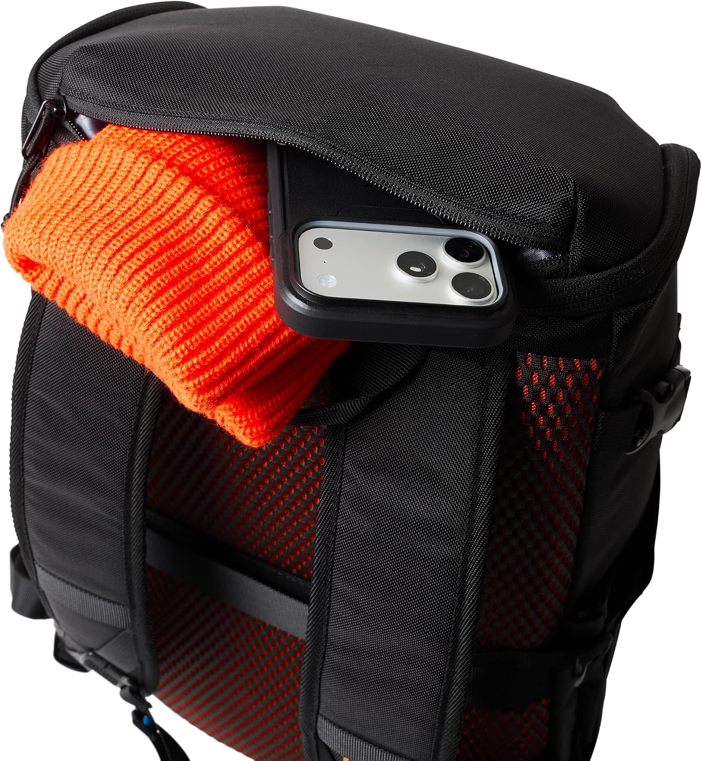URBAR ARMOR GEAR UAG 20-Liter Laptop Backpack - Lightweight Travel Carry-on Luggage Daypack Fits up to 16' Laptop, Civilian Black/Orange