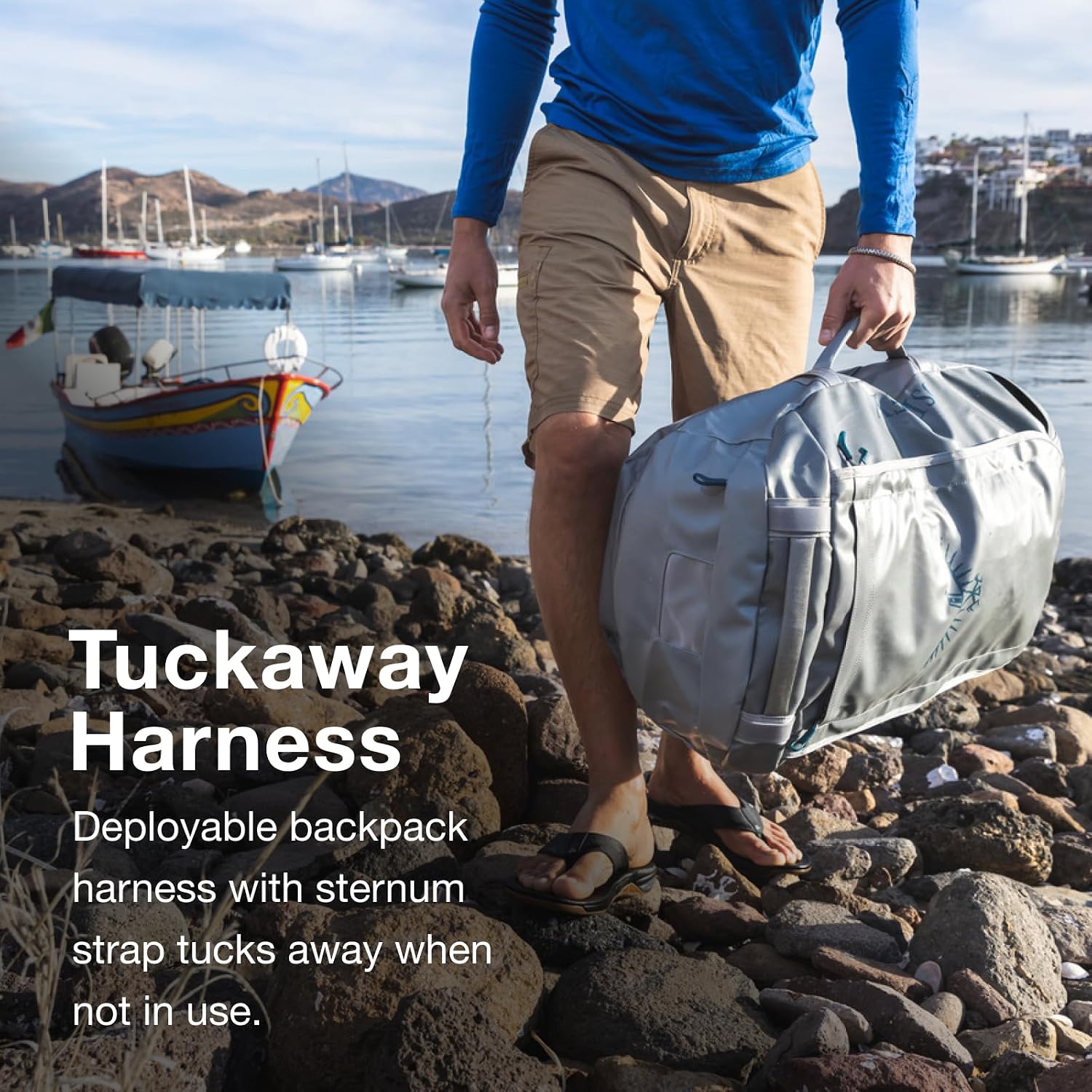 Osprey Transporter Lightweight Travel Duffel Bag - Extra Large Water Resistant Durable Gear Bag for Men and Women