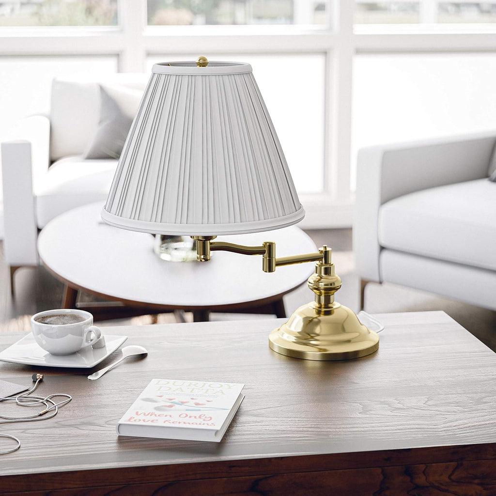 Kenroy Home 30163 Desk Lamps, Polished Brass 12.70x9.60x12.40