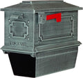 Special Lite Kingston Curbside Mailbox with Paper Tube - Verde Green Aluminum Mailbox for Post Mount - SCK-2017-VG