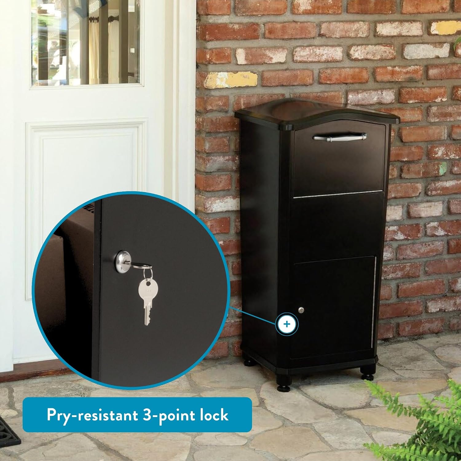 Architectural Mailboxes 6900B Elephantrunk Parcel Drop Box Black