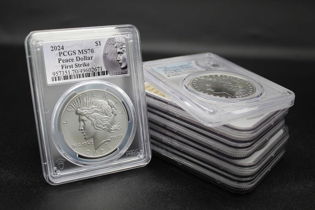2024 - American Silver Peace Dollar Coin MS-70 (First Strike) with Original Government Packaging $1 PCGS MS70