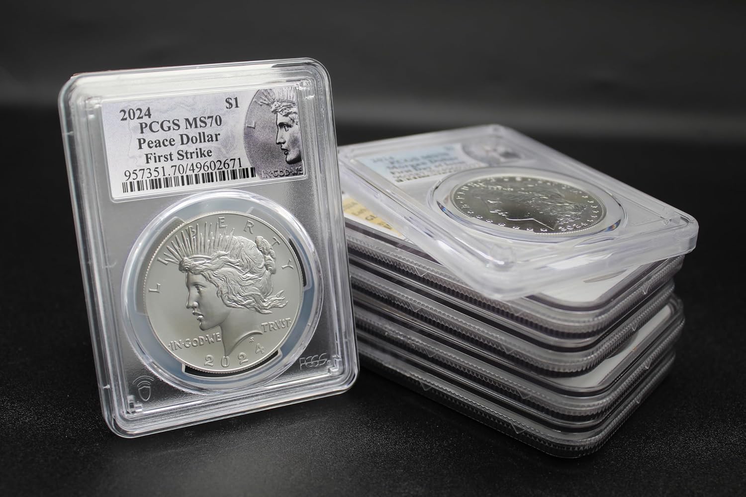 2024 - American Silver Peace Dollar Coin MS-70 (First Strike) with Original Government Packaging $1 PCGS MS70