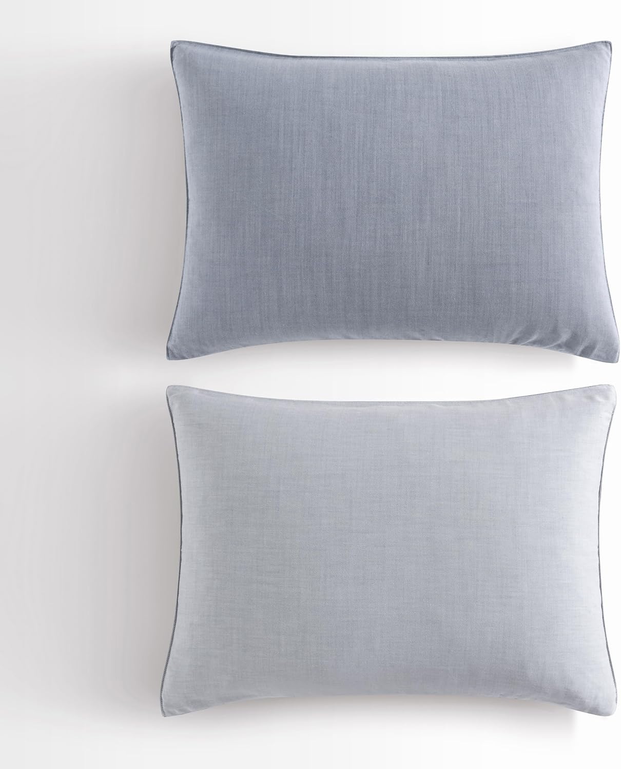 Calvin Klein - Queen Duvet Cover Set, Soft & Reversible Bedding, Crisp Feel with Tailored Top-Stitching & Hidden Zipper, 3 Piece Bed Set with Matching Pillowcases (Slate Blue)