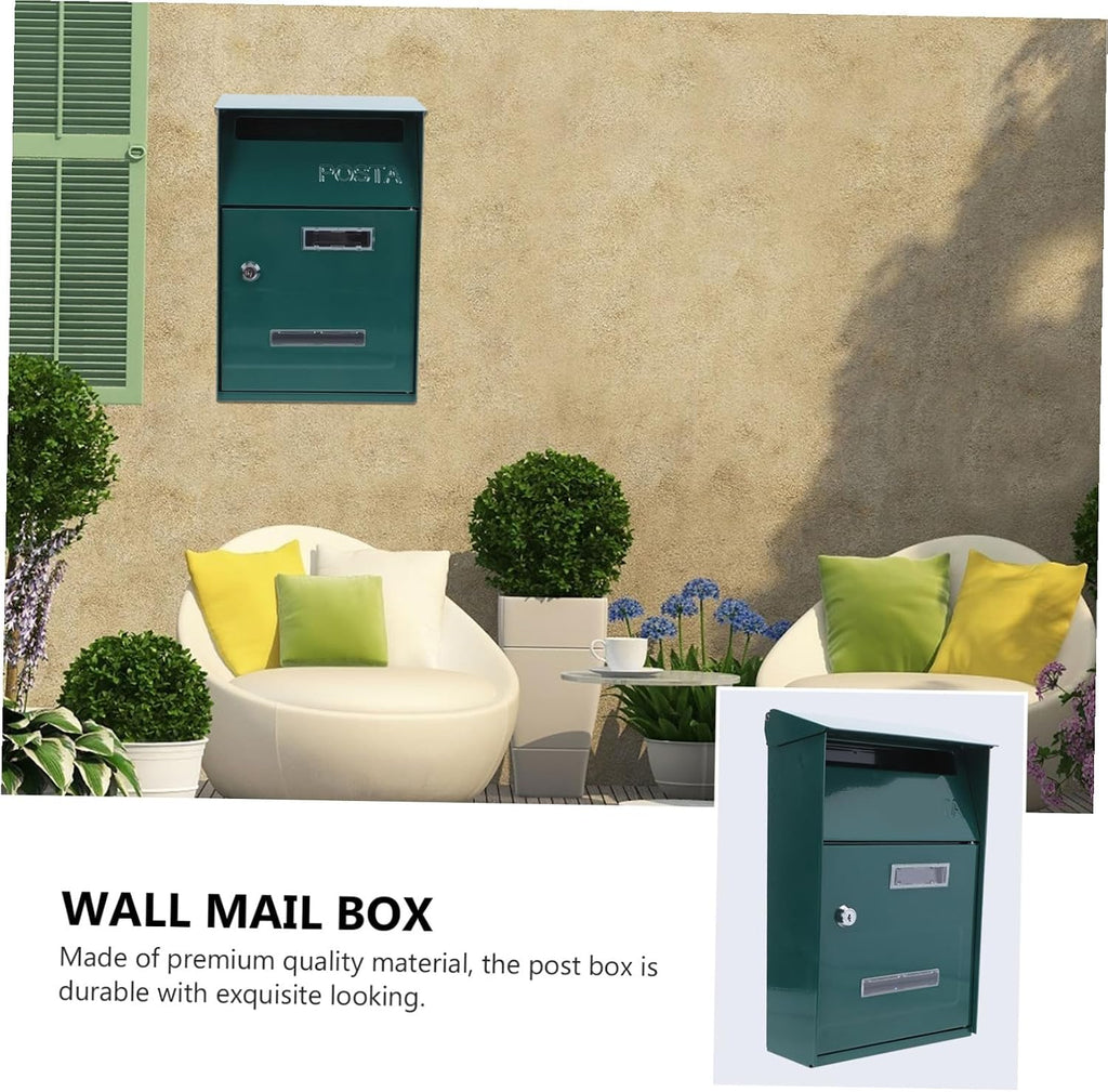 COHEALI 2pcs Quality Material Metal Mailbox Post Decorative Suggestion Box Easy Install