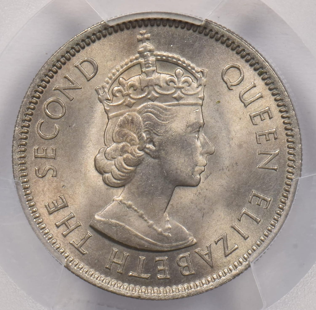 Collectible Coin Malaya and British Borneo 1961 20 Cents PCGS MS 64 rare condition PC1226