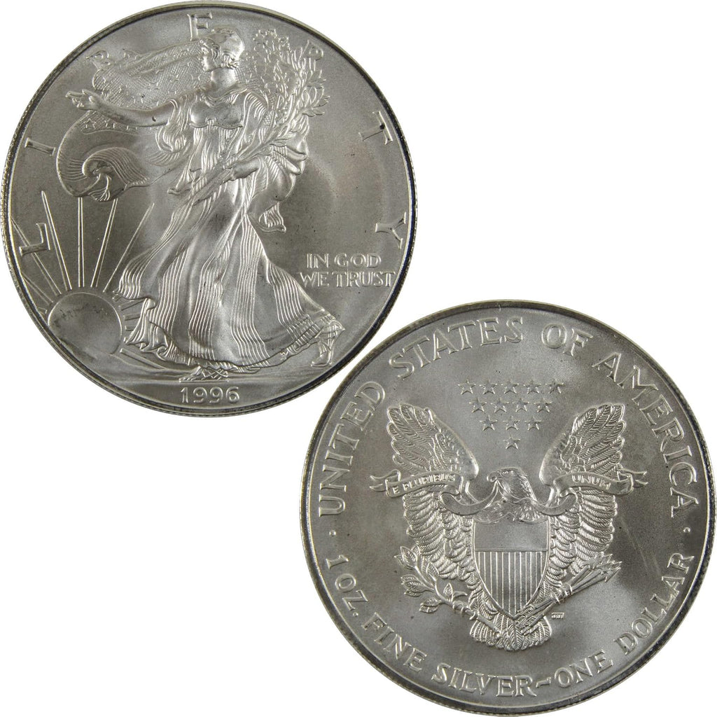 1996 American Silver Eagle Uncirculated Bullion $1 Coin