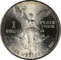 1982 - 1995 Mexico 1 Troy Oz .999 Fine Silver Libertad Silver Coin I Features the National Seal of Mexico 'Estados Unidos Mexicanos' Winged Victory Statue With Volcanoes Popocatépetl and Iztaccíhuatl I Monetized By Mexican Government