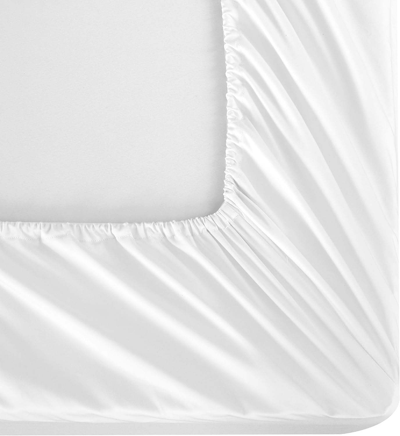 Casabolaj Shading Hotel Collection 4 Pieces Sheet Set 100% Egyptian Cotton Sateen 400 TC - Luxury Modern Sheet sets Queen King - Borders in Contrasting color Silver/Grey (Banyan, California King)