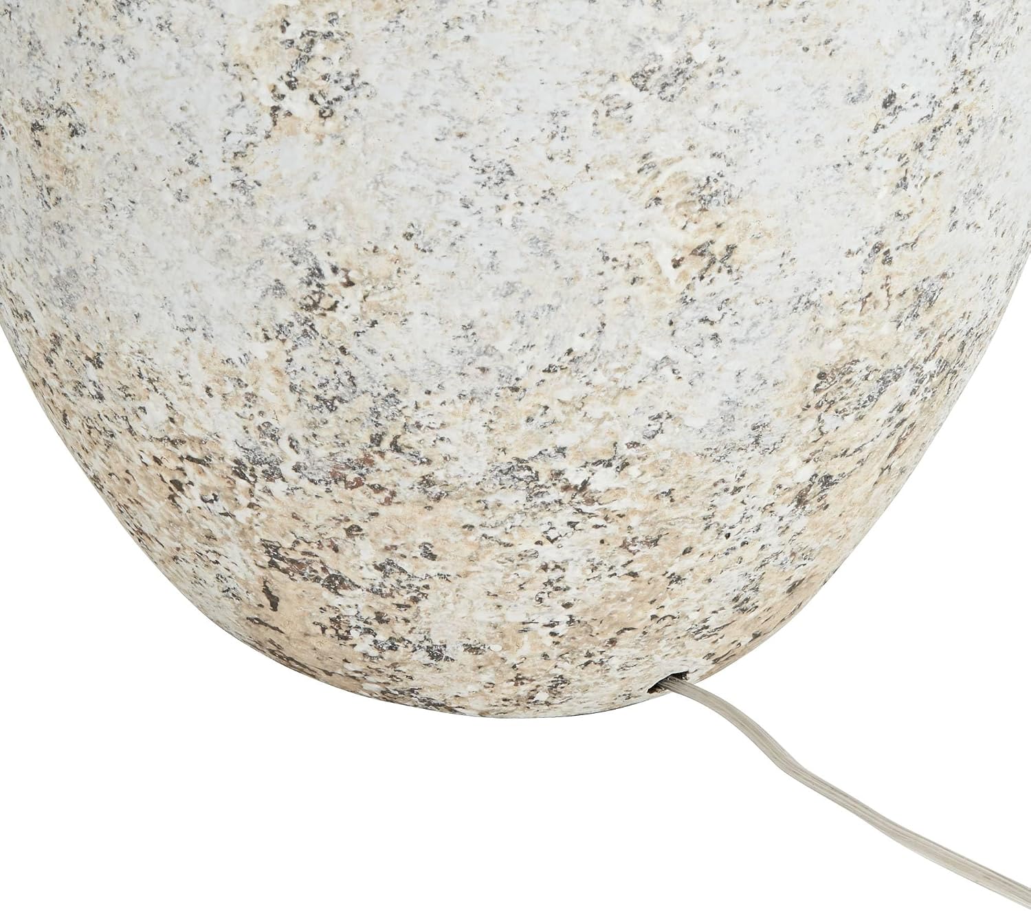 360 Lighting Astaire 27' Tall Urn Jar Farmhouse Rustic Table Lamp Weathered Vintage Finish Single Linen White Shade Living Room Bedroom Bedside Nightstand House Office Home Reading Kitchen