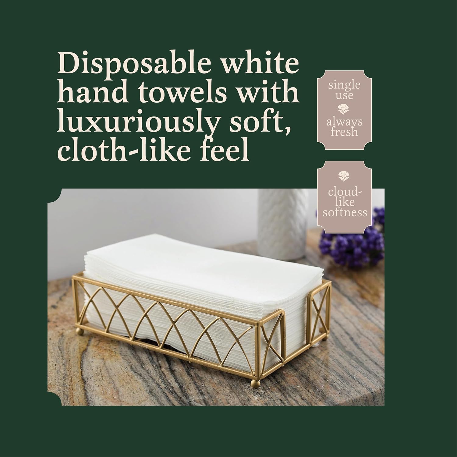 Linen-Feel European-White Paper Napkins - Decortive Cloth-Like Disposable Dinner Napkins - Soft And Absorbent. For Kitchen, Party, Wedding, Bathroom Or Any Occasion. (Pack of 1000)