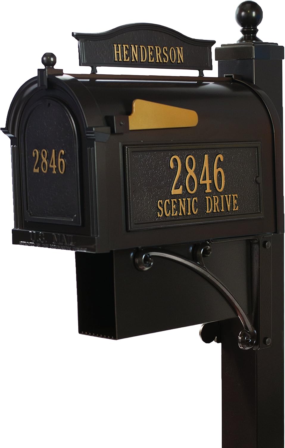 Whitehall™ Personalized Whitehall THE Ultimate Mailbox & Post Package (4 Colors Available)