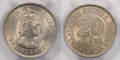 Collectible Coin Malaya and British Borneo 1961 20 Cents PCGS MS 64 rare condition PC1226