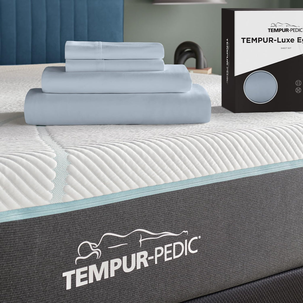 TEMPUR Luxe Egyptian Cotton Sheet Set Sleepy Blue - Full