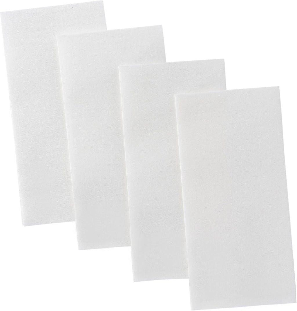 2000-Pack BloominGoods Disposable Bathroom Napkins | Linen-Feel Guest Towels | Cloth-Like Hand Tissue Paper, White, 12' x 17'
