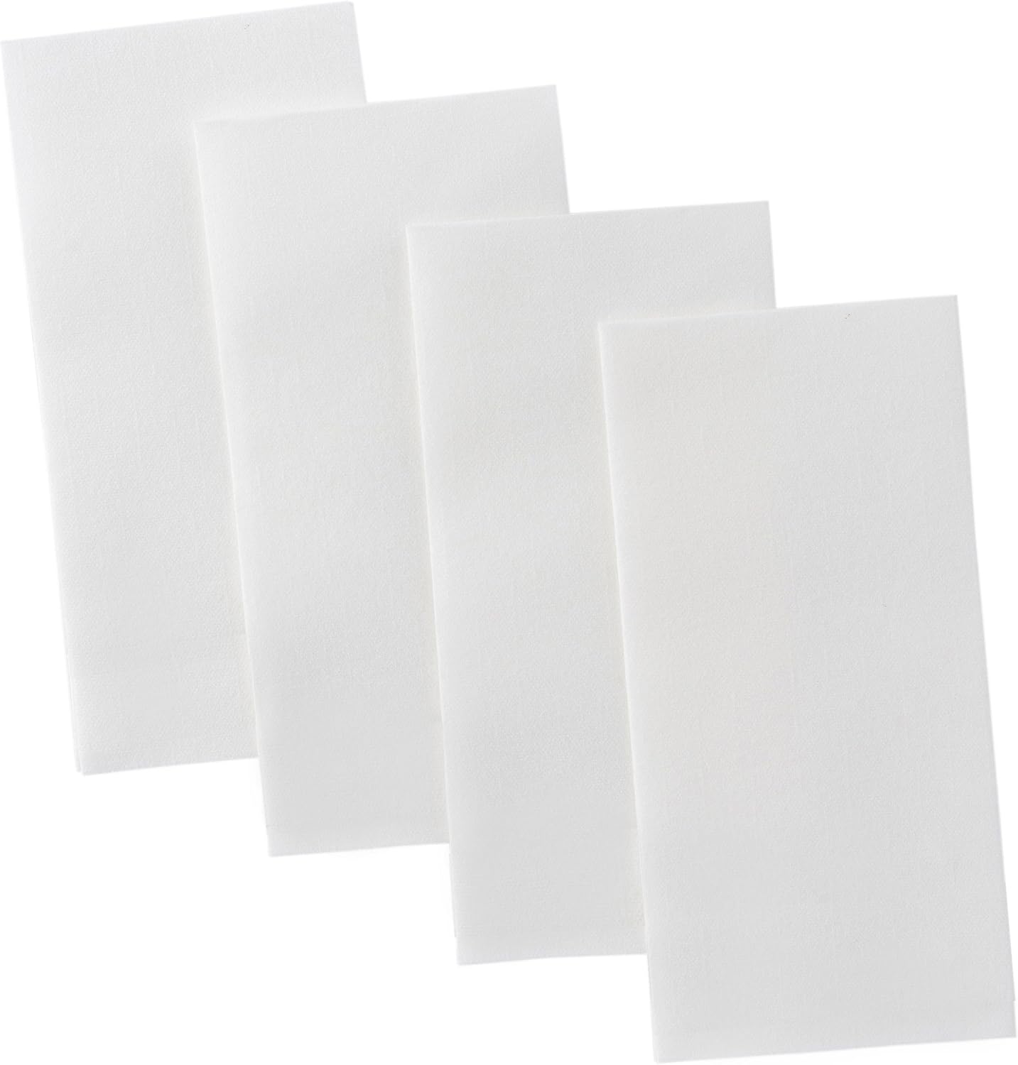 2000-Pack BloominGoods Disposable Bathroom Napkins | Linen-Feel Guest Towels | Cloth-Like Hand Tissue Paper, White, 12' x 17'
