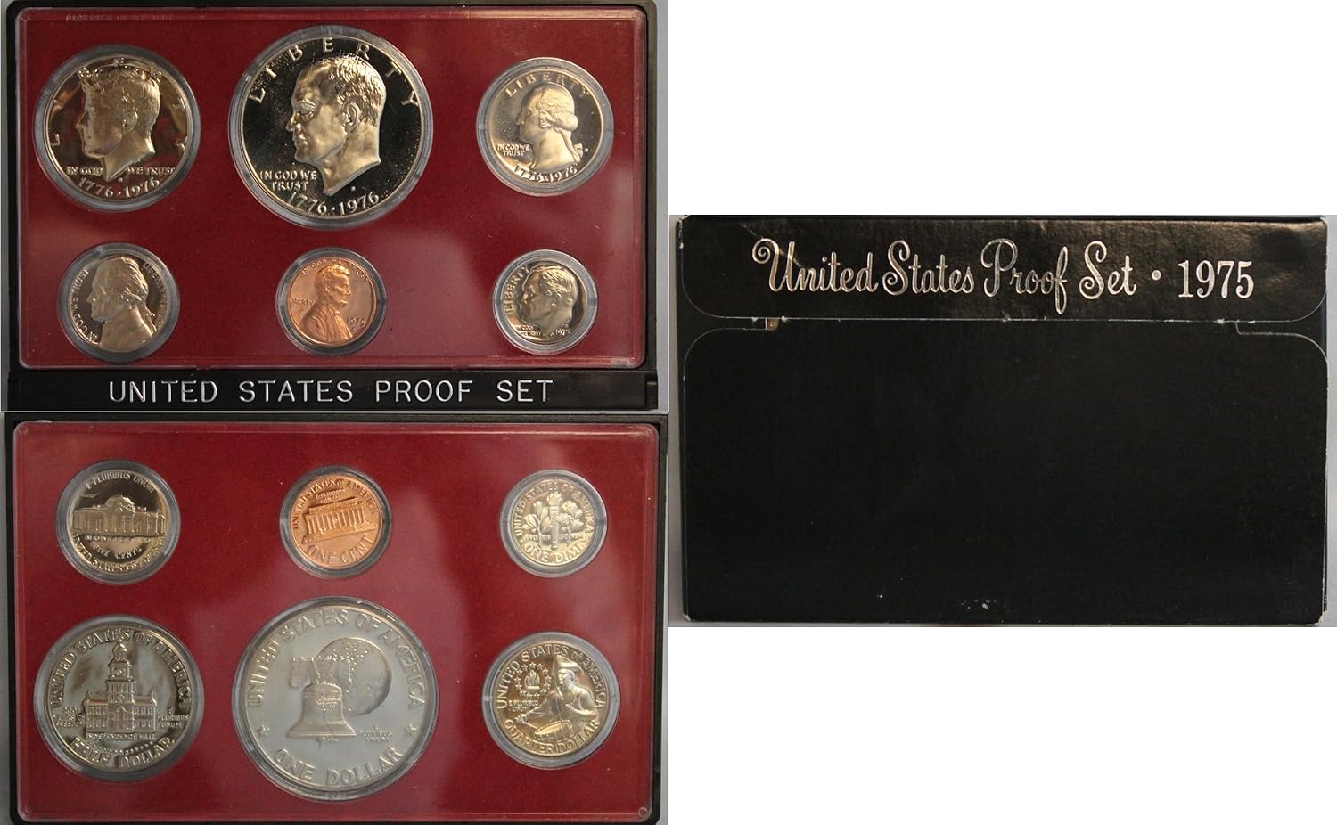 1970 S -1979 US Mint Set Clad Proof Set Run 57 coins