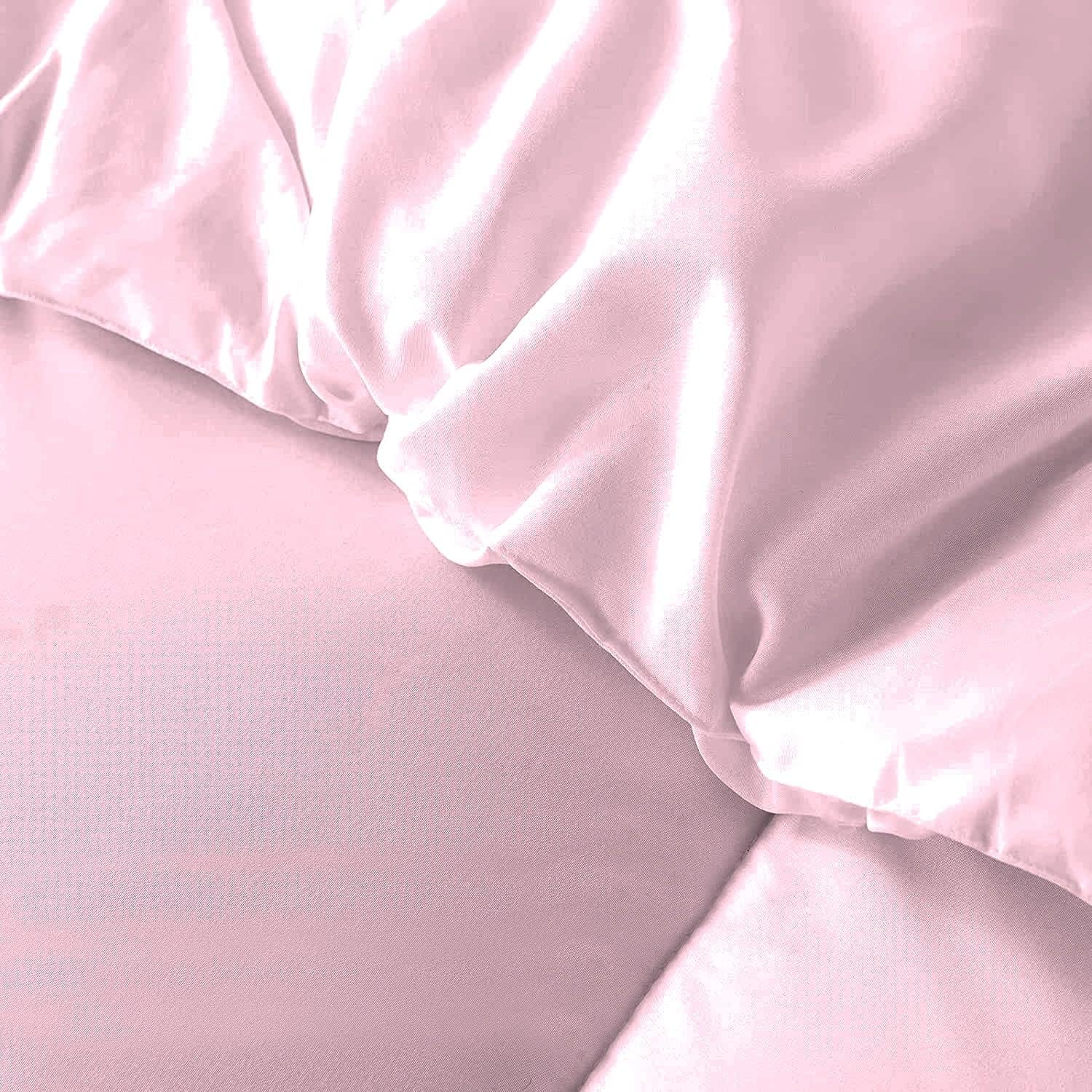 5 PC Straight Line Pattern Comforter Set Premium Super Soft 600 GSM All Season | 1000 Thread Count | 100% Egyptian Cotton ( Full/Queen Size, Light Pink Color)