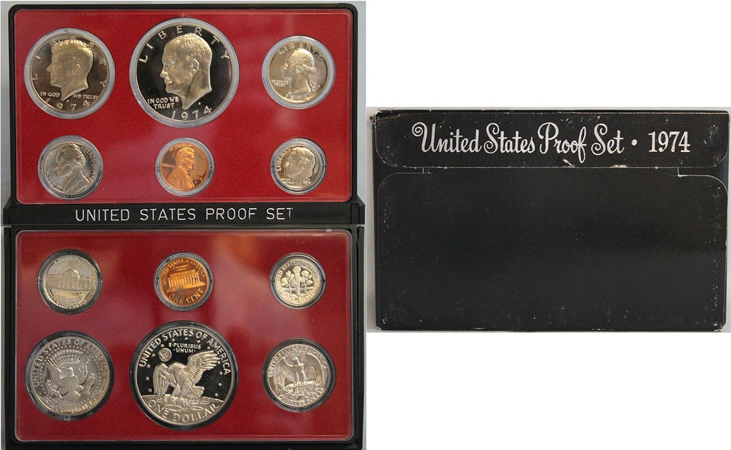 1970 S -1979 US Mint Set Clad Proof Set Run 57 coins