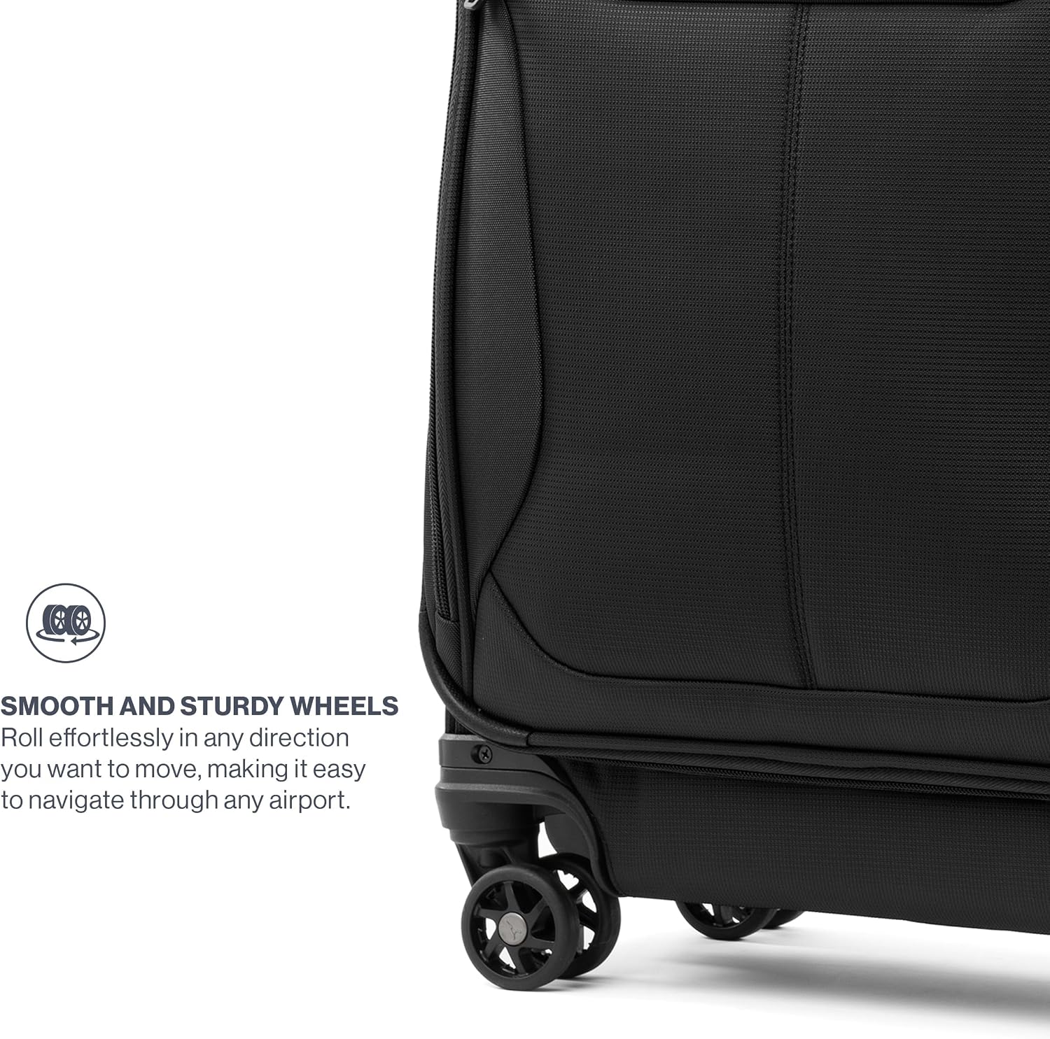 Travelpro Maxlite 5 Softside Expandable Luggage with 4 Spinner Wheels, Lightweight Suitcase, Men and Women, Black, 2-Piece Set (21/25)