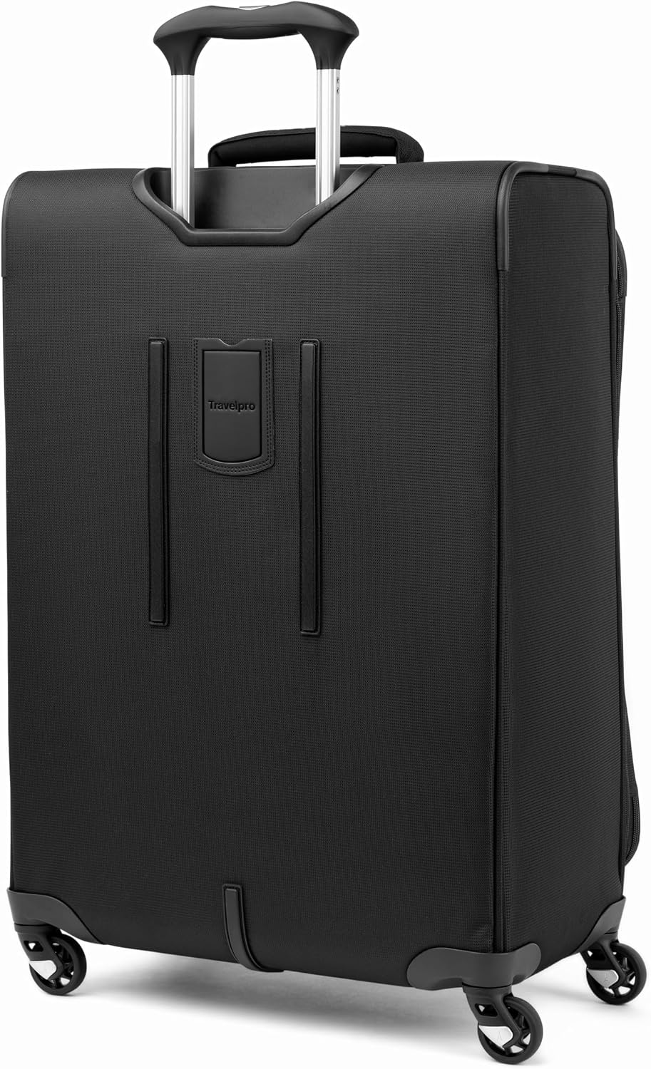 Travelpro Maxlite 5 Softside Expandable Luggage with 4 Spinner Wheels, Lightweight Suitcase, Men and Women, Black, Checked-Medium 25-Inch