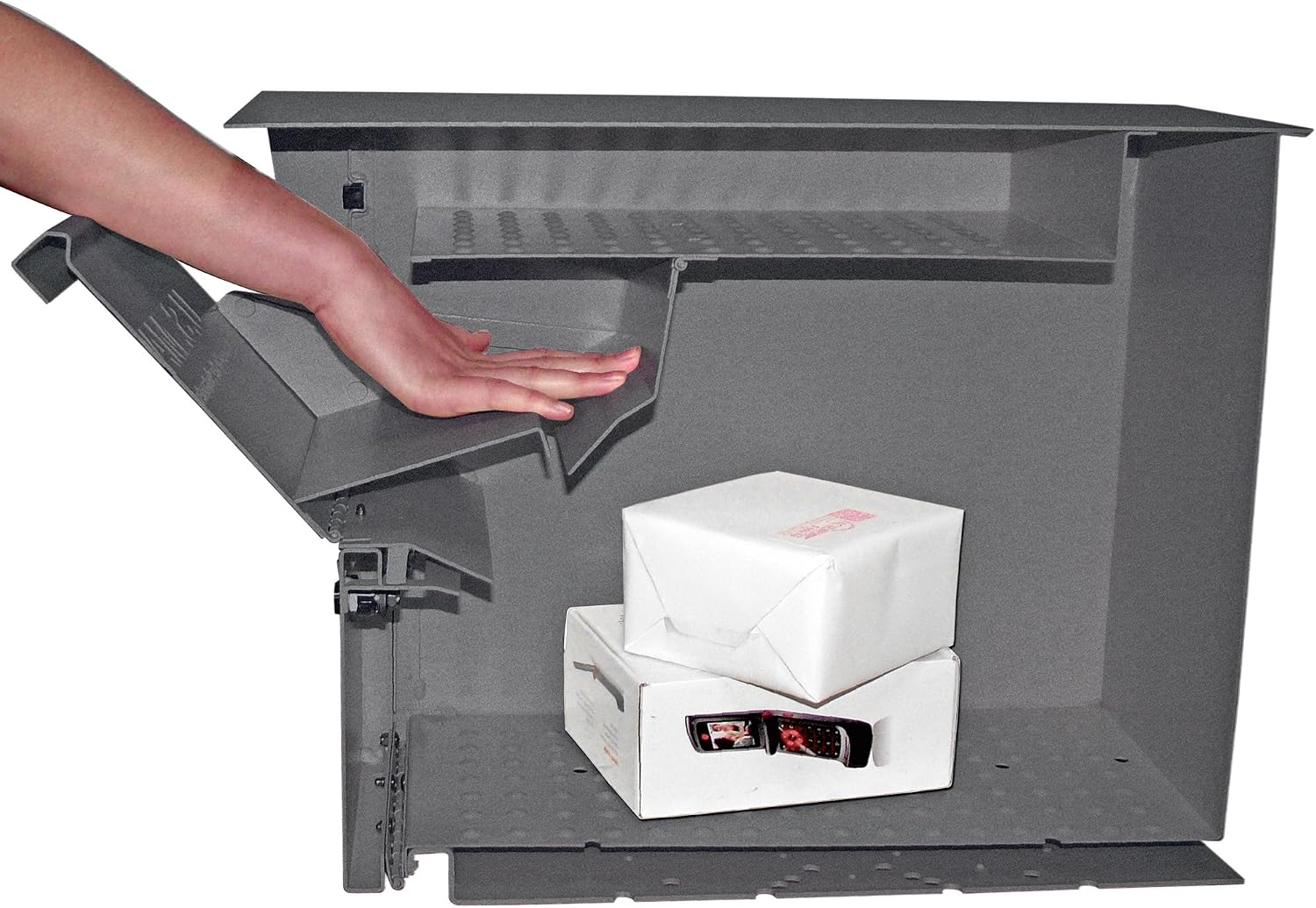 Mail Boss 7205 Package Master Curbside Locking Security Mailbox | Granite 21.5 x 12 x 16.5 inches