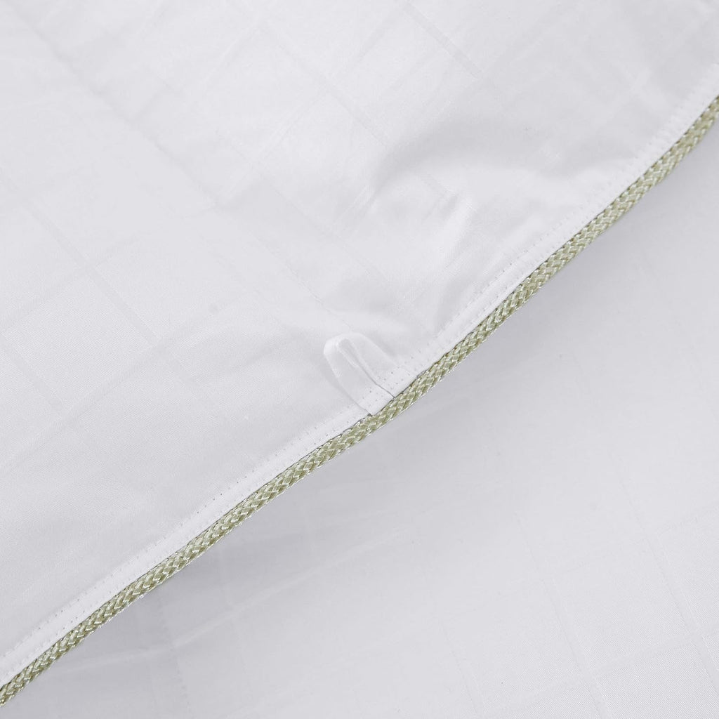 Luxurious Full/Queen Size Goose Down Comforter Duvet Insert, Exquisite Dobby Checkered Design, 1200 Thread Count 100% Egyptian Cotton, Hypoallergenic, 55 oz Fill Weight, Premium Baffle Box, White
