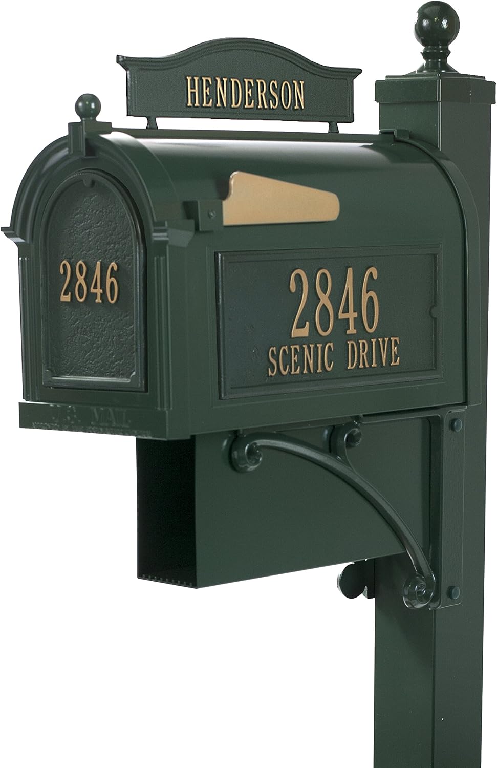 Whitehall™ Personalized Whitehall THE Ultimate Mailbox & Post Package (4 Colors Available)