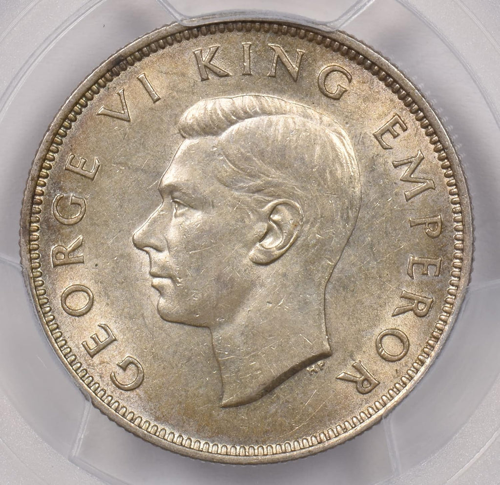 Collectible Coin New Zealand 1940 Florin Kiwi Bird animal PCGS AU 55 rare condition PC1259