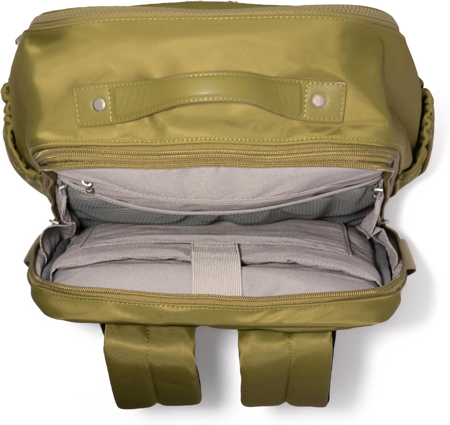 Baggallini Tribeca Expandable Laptop Backpack - 15'x11' Lightweight RFID Computer Bag for Work & Travel with Luggage Sleeve