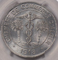 Collectible Coin PC0085 Algeria 1918 10 Cents PCGS MS 66 Lec-138 with J. Bory rare in this grade
