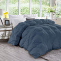 Modern Solid 1600-TC Diamond Pinch Down Alternative Comforter Oversized Queen Size 98 x 98 Inches 1-Piece All-Season Duvet Insert, 850 GSM Micro Fill & All Side Corner Tabs 100% Egyptian Cotton