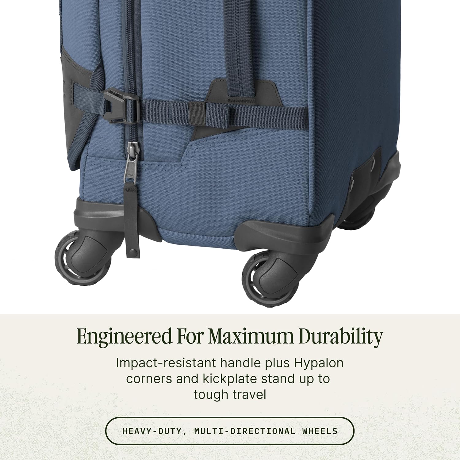 Eagle Creek Gear Warrior XE 4-Wheel Carry-On Luggage for Travel Essentials - Smooth Rolling Wheels - Lockable Zippers - Interior Laptop Sleeve - Black - 21.74