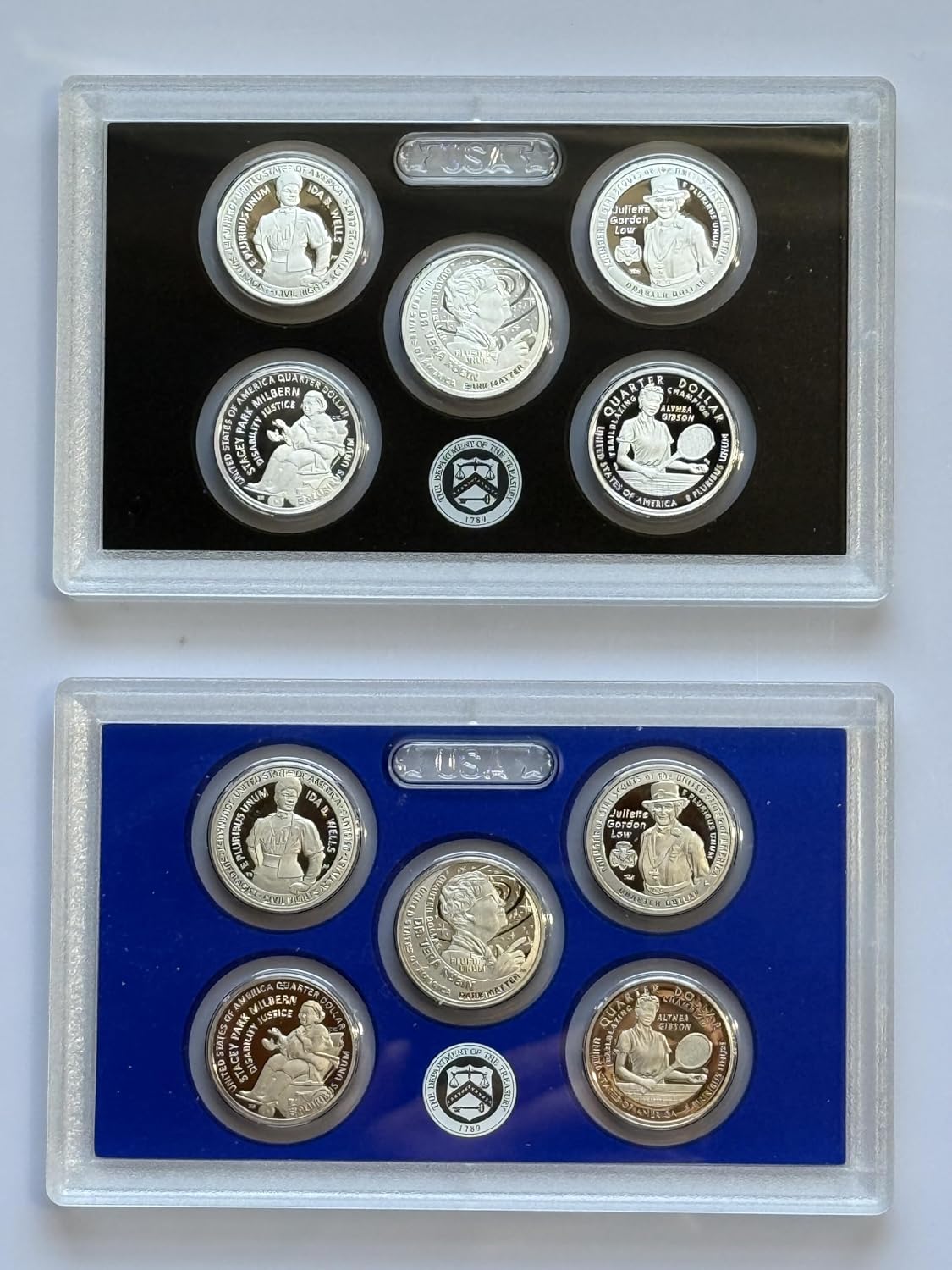 2025 US Mint Silver and Clad Quarter Proof Set, DCAM Collection, Complete 10-Coin Set with Display Case, Legal Tender Currency No Boxes or COA