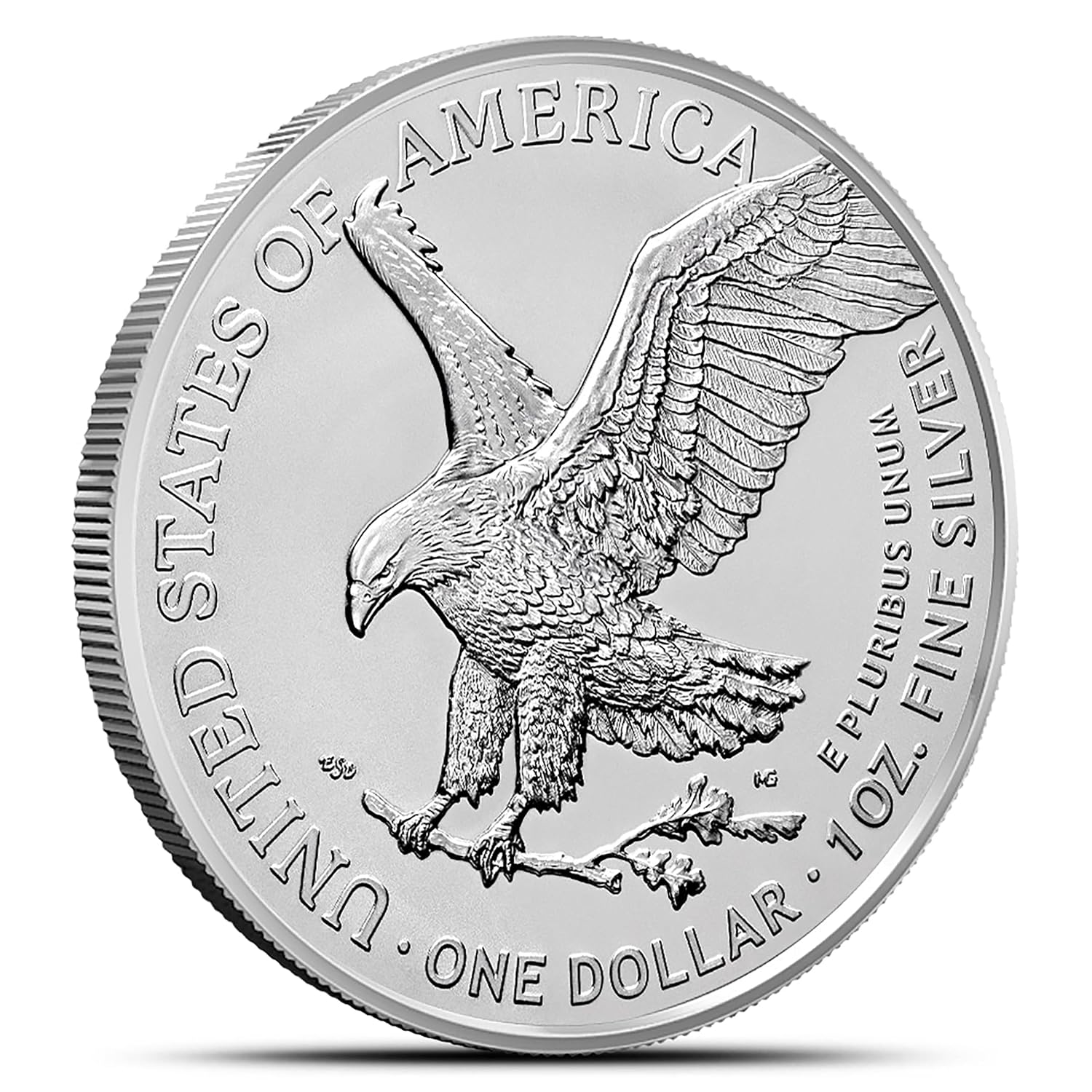 2025 American Silver Eagle .999 Fine Silver in Direct Fit Air Tite with our Smyrnacoin Certificate of Authenticity Dollar Uncirculated US Mint