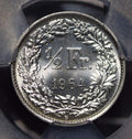Collectible Coin Switzerland 1964 1/2 Franc PCGS MS66 blasting luster rare grade PC0562