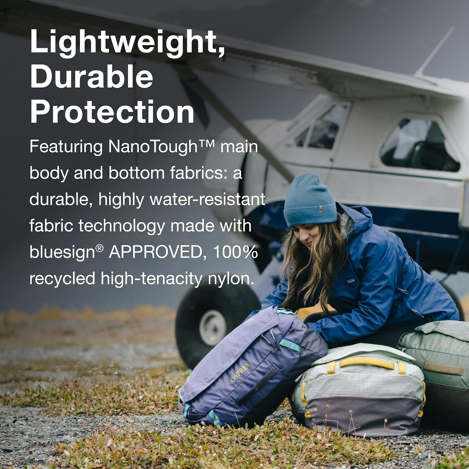 Osprey Transporter Lightweight Travel Duffel Bag - Extra Large Water Resistant Durable Gear Bag for Men and Women