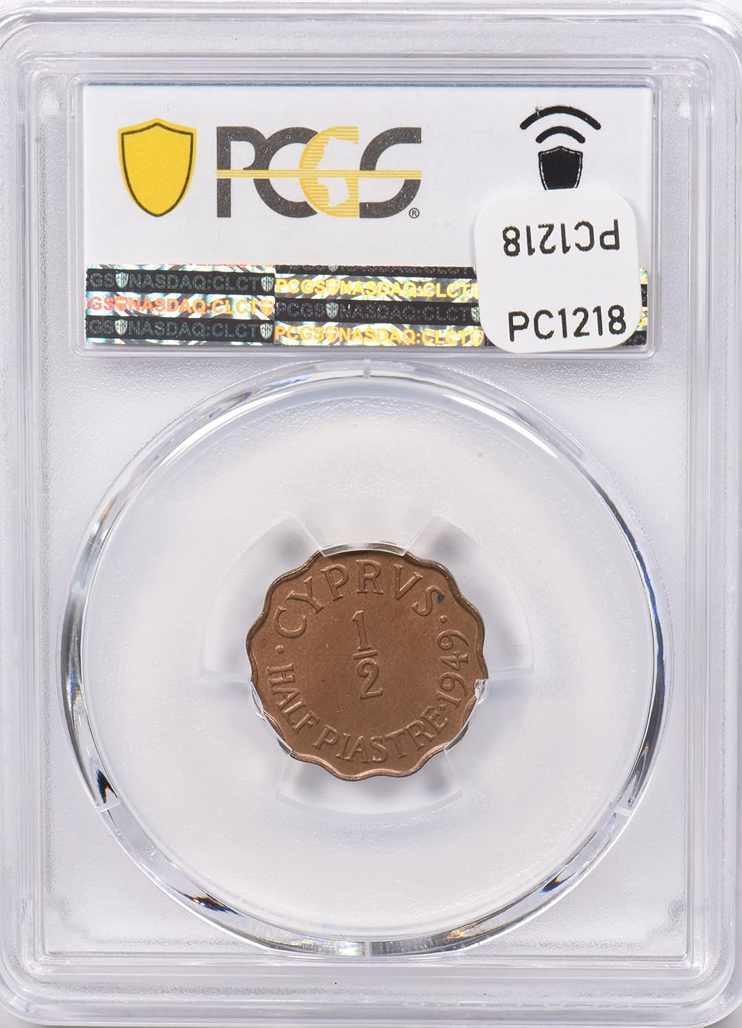 Collectible Coin Cyprus 1949 1/2 Piastre PCGS MS 65BN rare condition PC1218