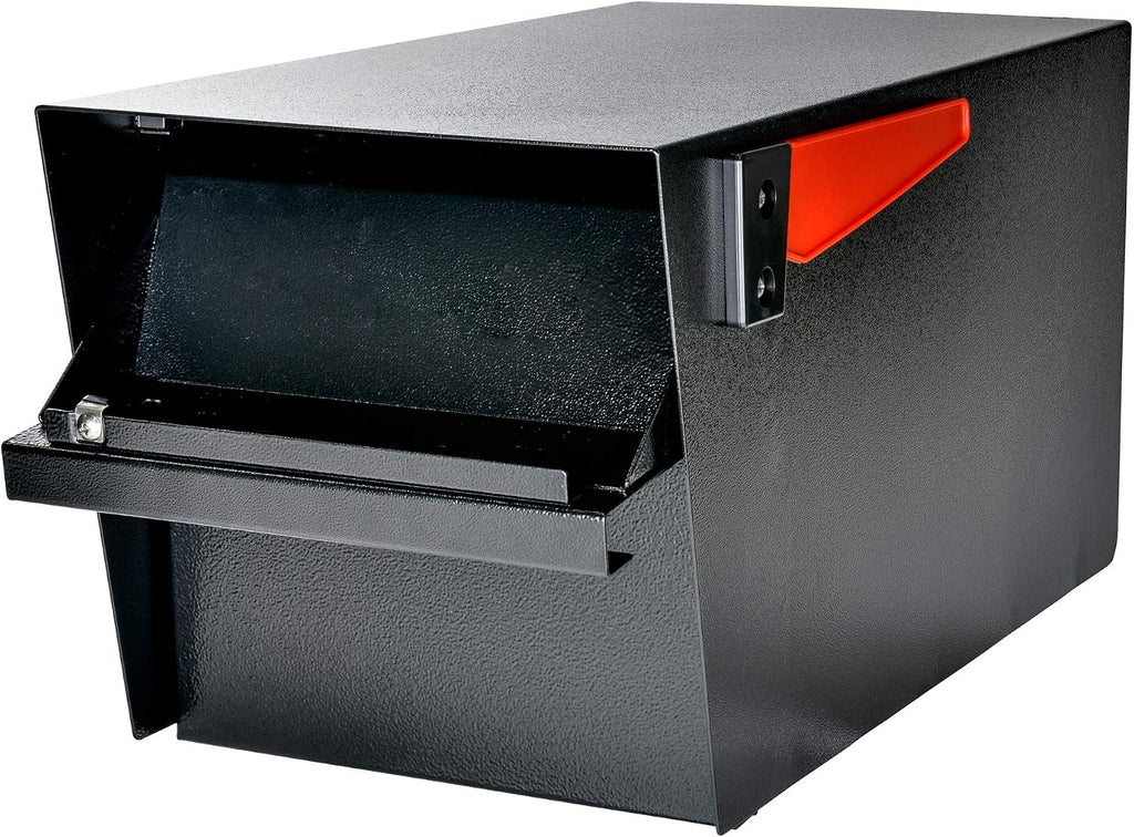 Mail Boss 7526 Mail Manager Street Safe Locking Security Mailbox, Black
