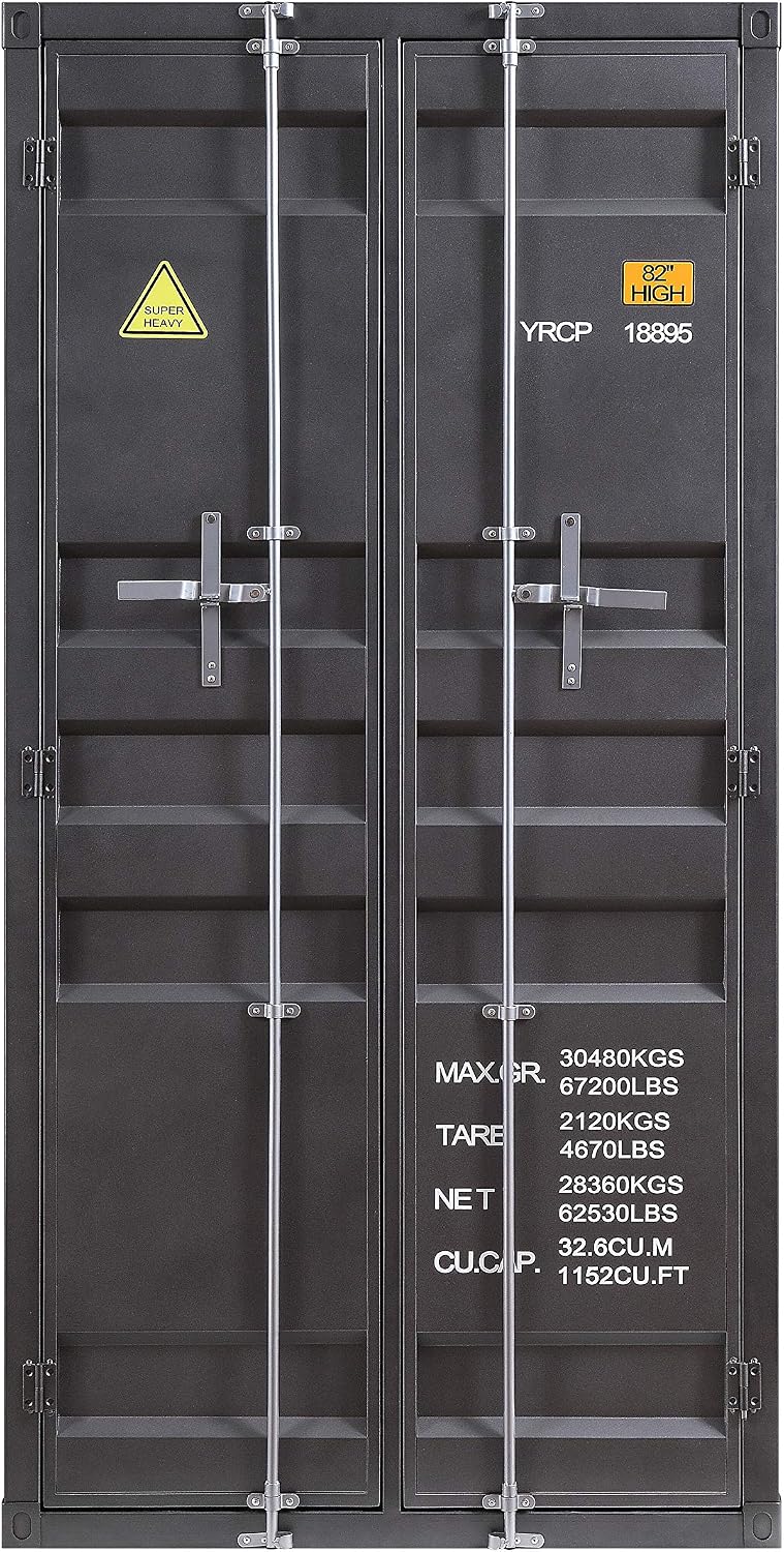 Acme Cargo Wardrobe (Double Door) in Gunmetal